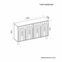 Hanah Home Consola Tiger - Travertino